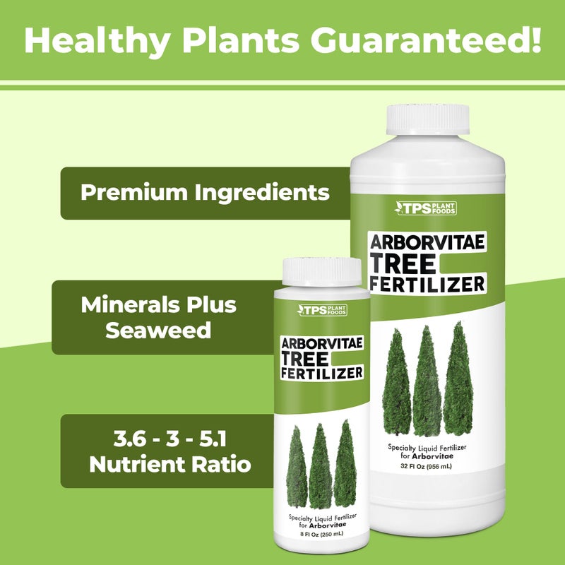TPS NUTRIENTS Arborvitae Tree Fertilizer for All Arborvitaes, Evergreen Shrubs and Thuja Trees, Liquid Plant Food 32 oz (1 Quart) - Image 5